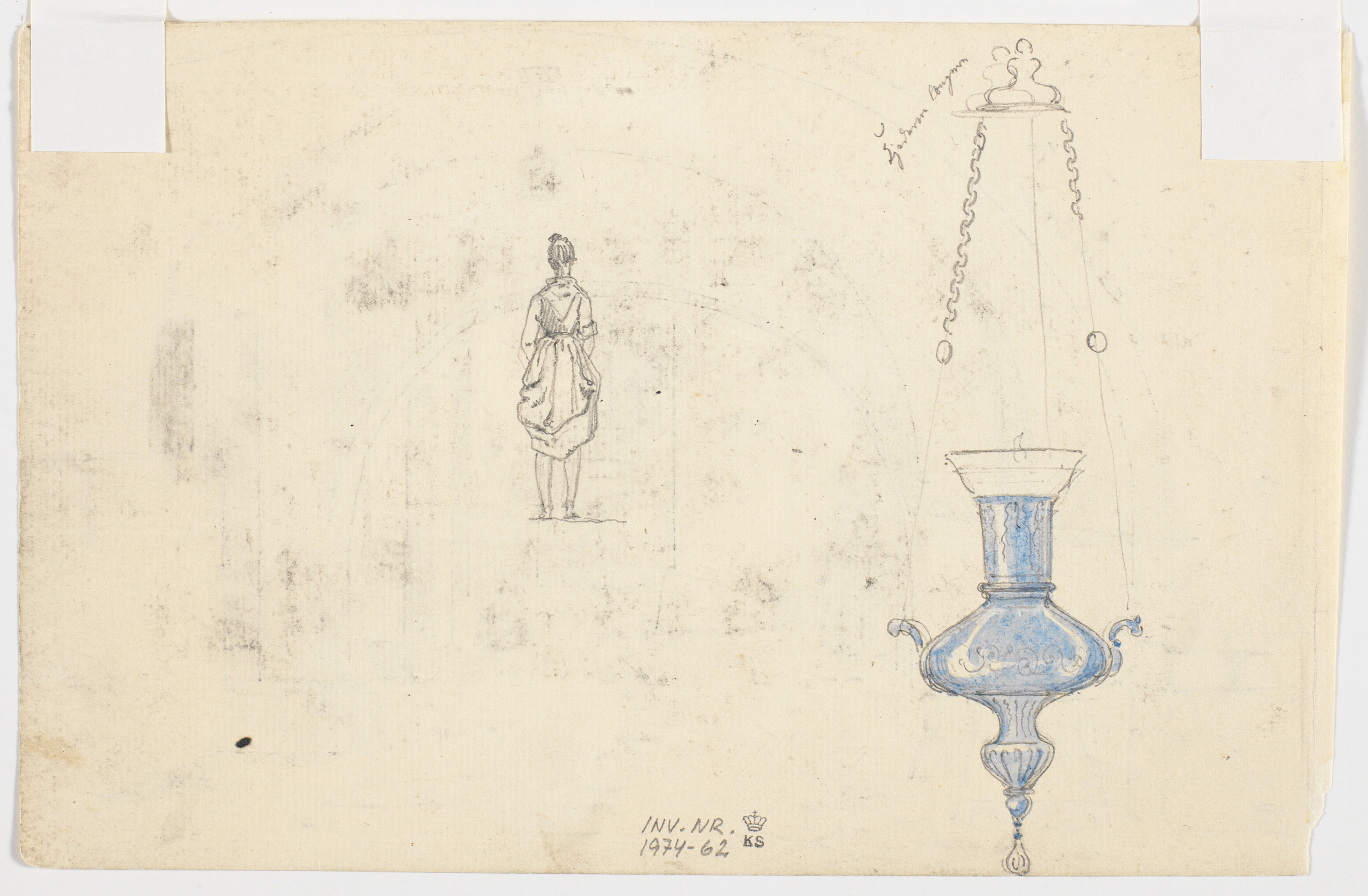 Figurstudie og lampe